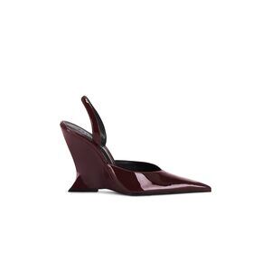 Schutz Siena Pump in Rubi Wine pointed toe sling-back high heel